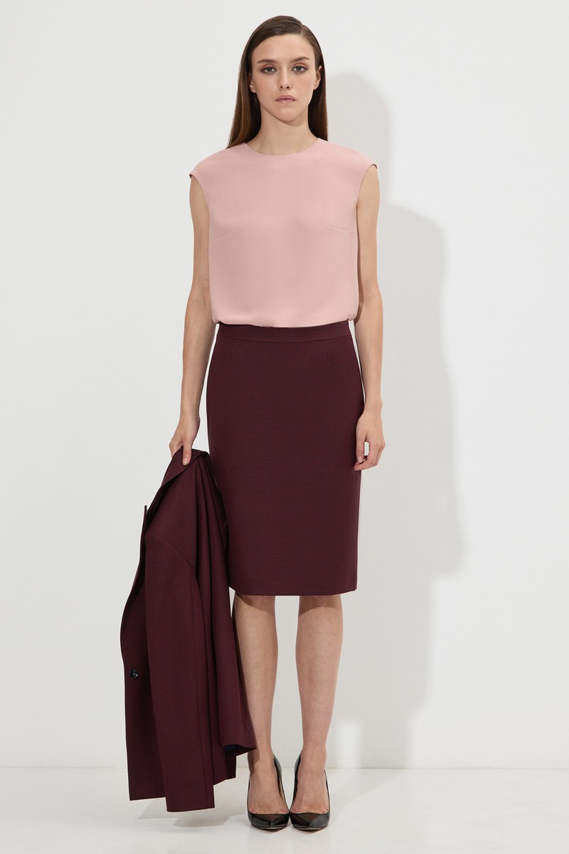 Skirt VASSA&Co, пол female, цвет red