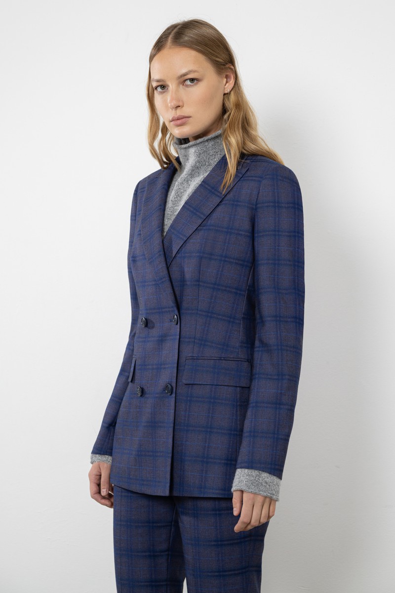 Jacket VASSA CODE, пол female, цвет Синий