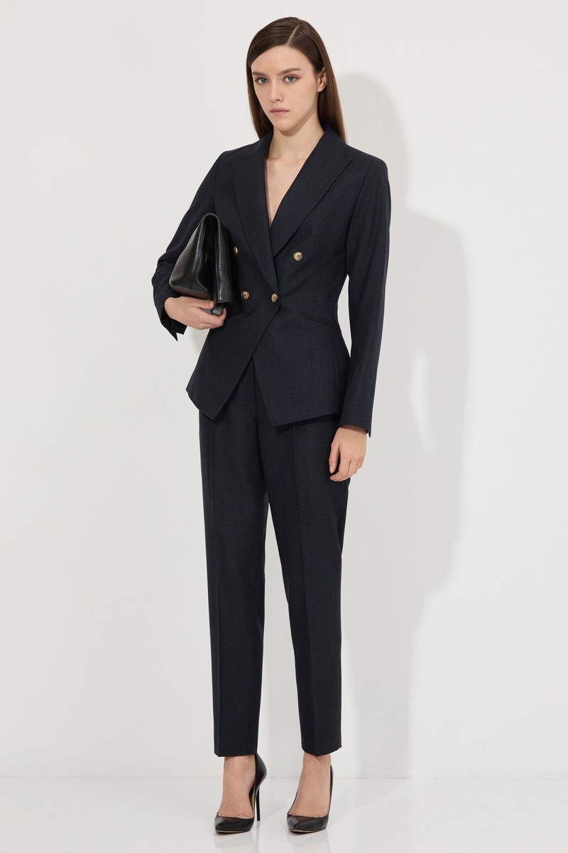 Брюки классические VASSA&Co, пол женский, цвет серый