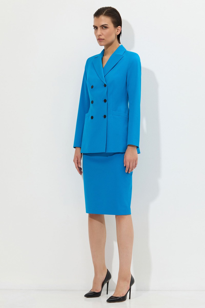 Jacket VASSA&Co, пол female, цвет голубой