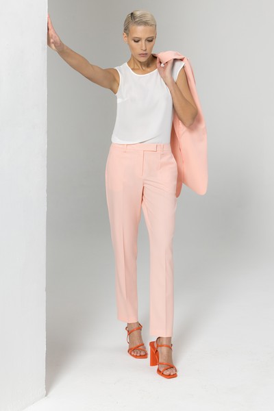 Зауженные брюки длиной 7/8 VASSA&Co, пол женский, цвет розовый