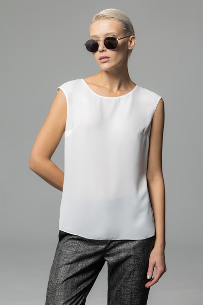 Блузка , пол женский, цвет белый