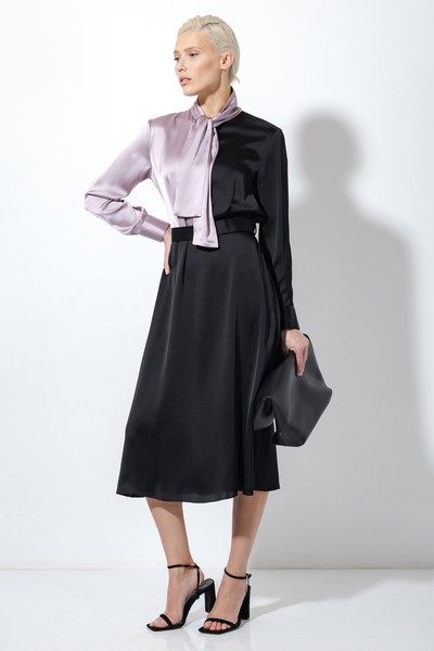 Платье VASSA&Co, пол женский, цвет черный