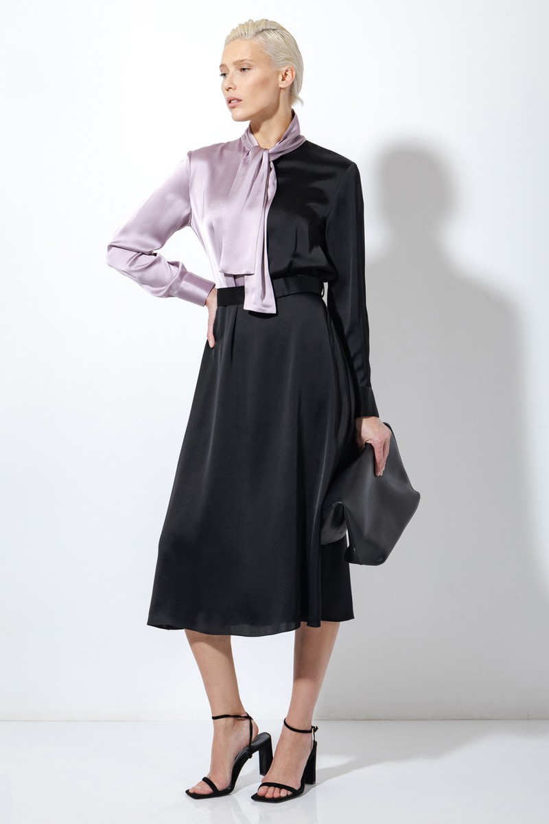 Платье VASSA&Co, пол женский, цвет черный