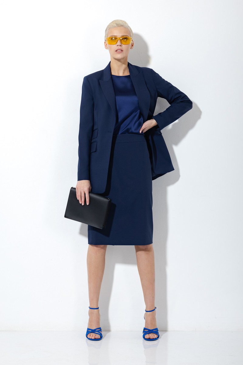 Юбка VASSA&Co, пол женский, цвет синий