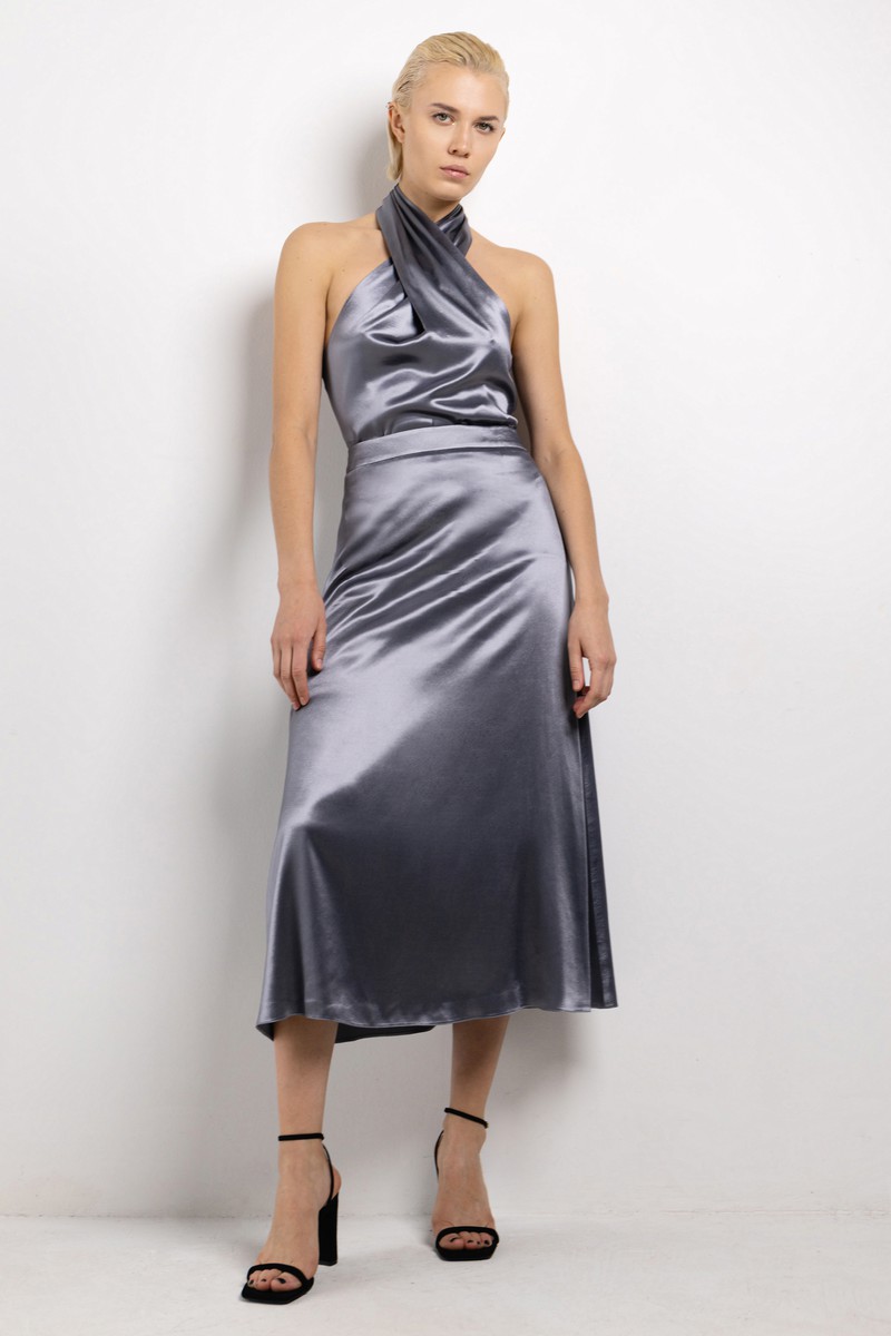 Юбка А-силуэта VASSA&Co, пол женский, цвет фиолетовый