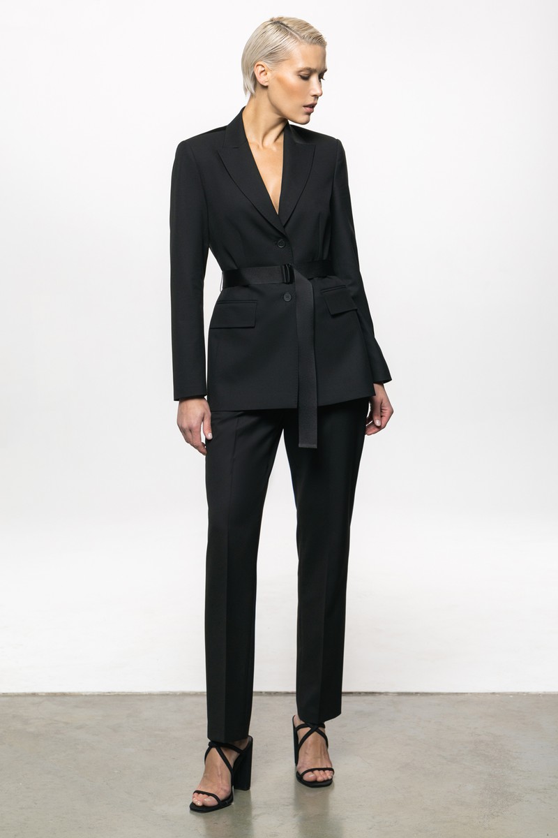 Жакет с прозрачной спинкой VASSA&Co, пол женский, цвет черный