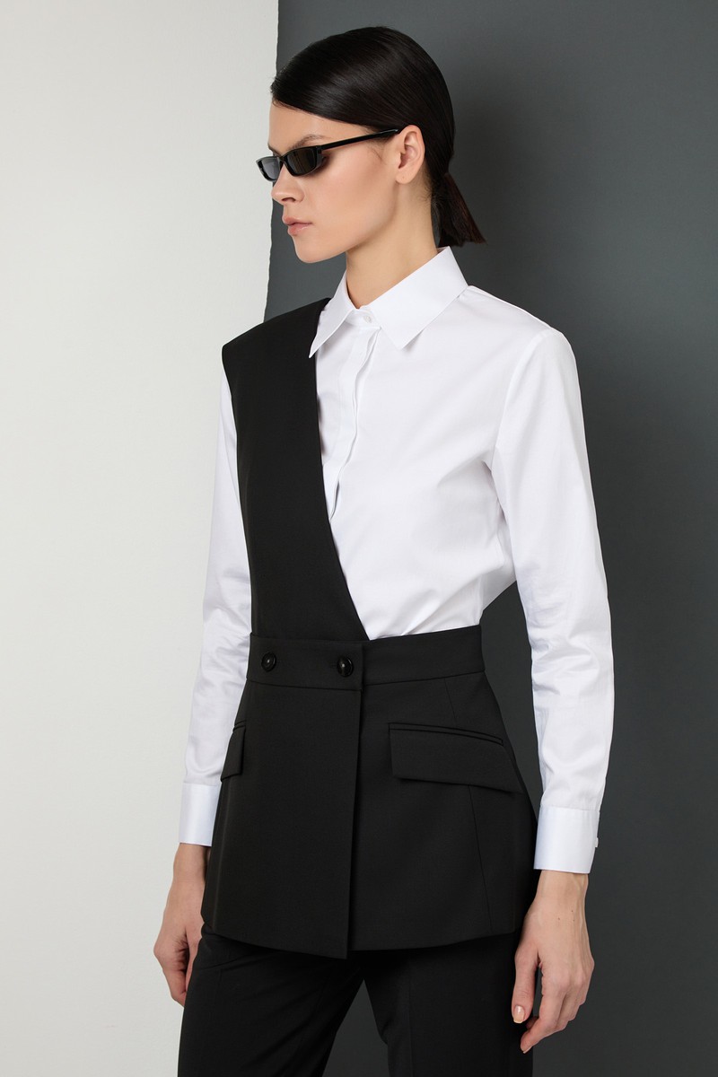 Жилет-трансформер VASSA&Co, пол женский, цвет черный