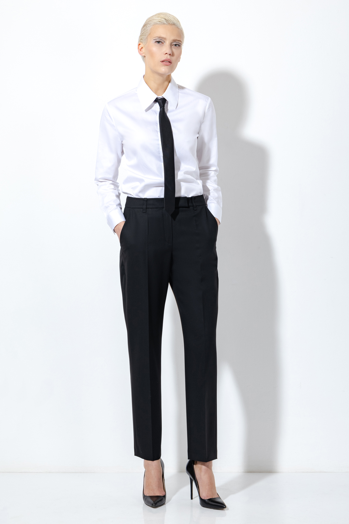 Trousers female БРЮКИ VASSA&Co Black