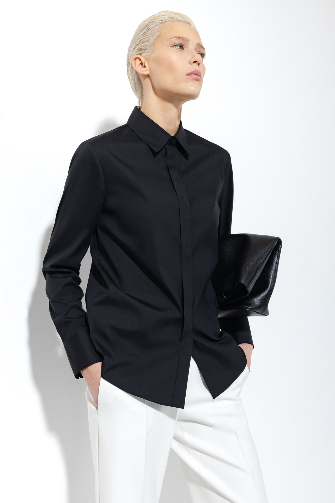 Blouse female БЛУЗКА VASSA&Co Black