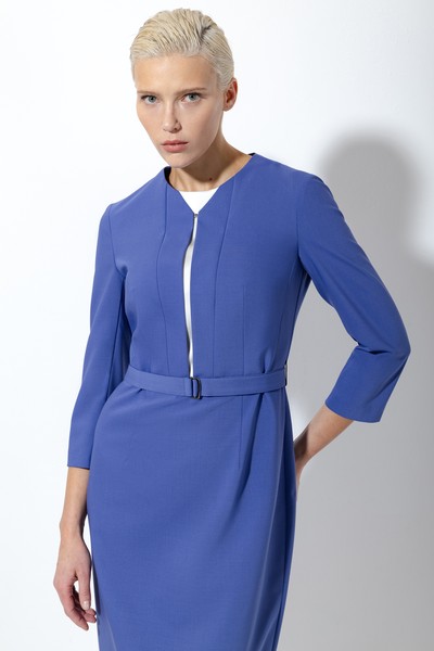 Платье-футляр с поясом VASSA&Co, пол женский, цвет фиолетовый