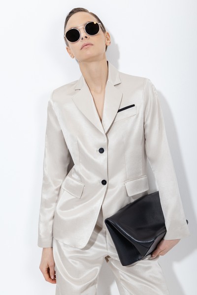 Жакет с контрастной отделкой VASSA&Co, пол женский, цвет молочный