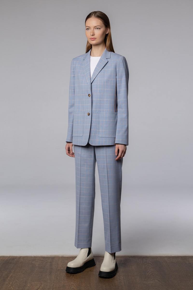 Jacket VASSA CODE, пол female, цвет голубой