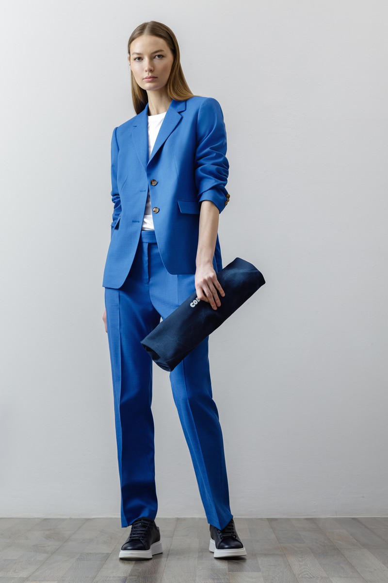Trousers female БРЮКИ ЖЕНСКИЕ VASSA CODE, VASSA&Co Синий