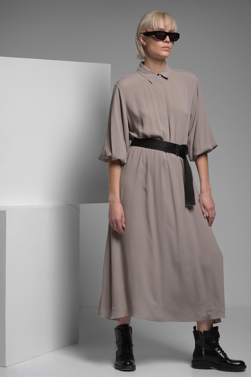 Платье VASSA&Co, пол женский, цвет коричневый