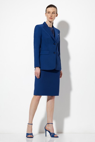 Юбка-карандаш VASSA&Co, пол женский, цвет синий