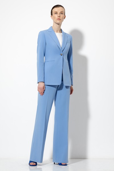 Приталенный жакет VASSA&Co, пол женский, цвет синий