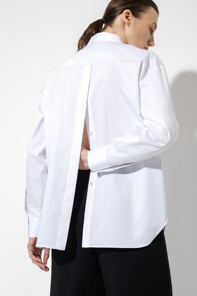 Дизайнерская рубашка VASSA&Co, пол женский, цвет белый