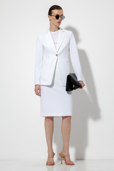 Юбка-карандаш VASSA&Co, пол женский, цвет белый