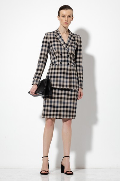 Юбка в клетку VASSA&Co, пол женский, цвет серый