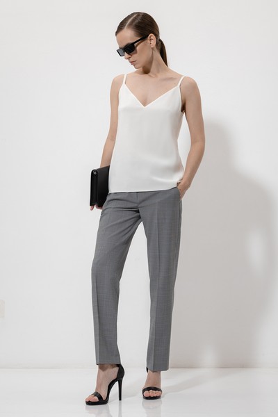 Топ в бельевом стиле VASSA&Co, пол женский, цвет белый