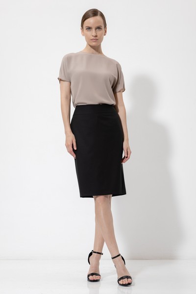 Юбка-карандаш VASSA&Co, пол женский, цвет черный