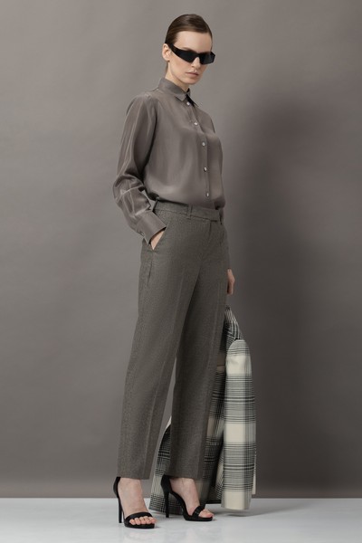 Зауженные брюки VASSA&Co, пол женский, цвет коричневый