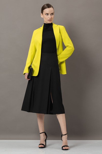 Юбка с разрезами VASSA&Co, пол женский, цвет черный