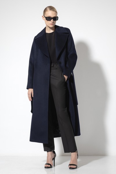 Пальто-халат VASSA&Co, пол женский, цвет синий