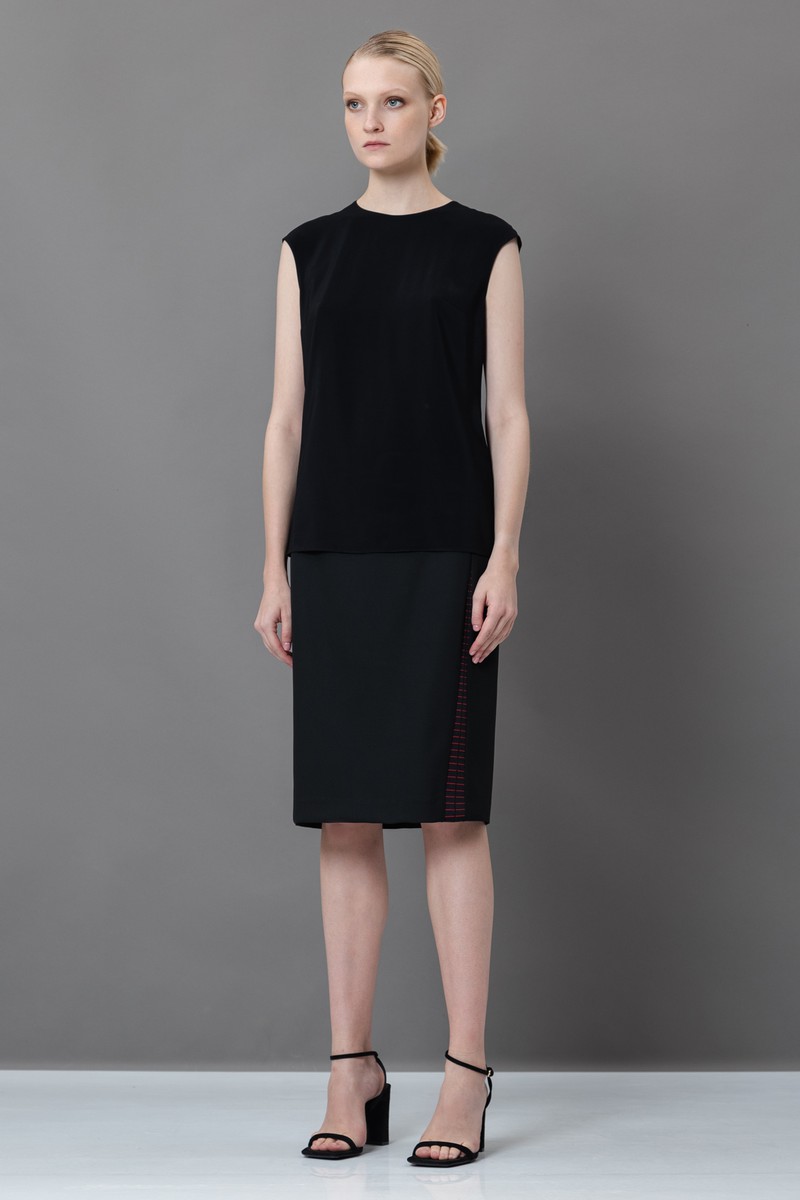 Blouse female БЛУЗКА VASSA&Co Black