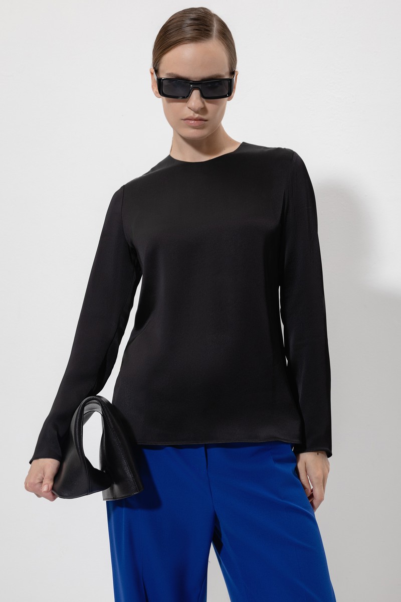 Блузка female БЛУЗКА VASSA&Co Black