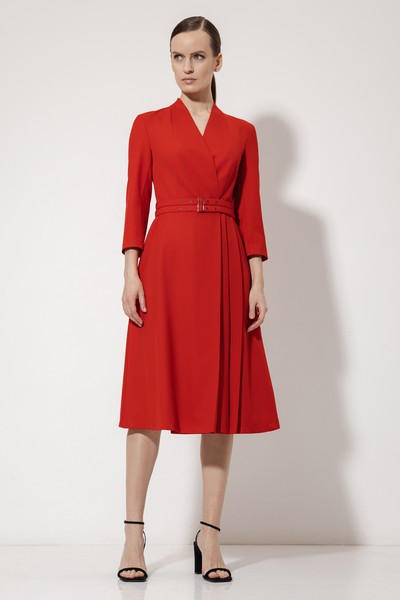 Платье VASSA&Co, пол женский, цвет красный