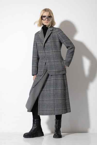 Двусторонний жакет VASSA CODE, пол женский, цвет серый