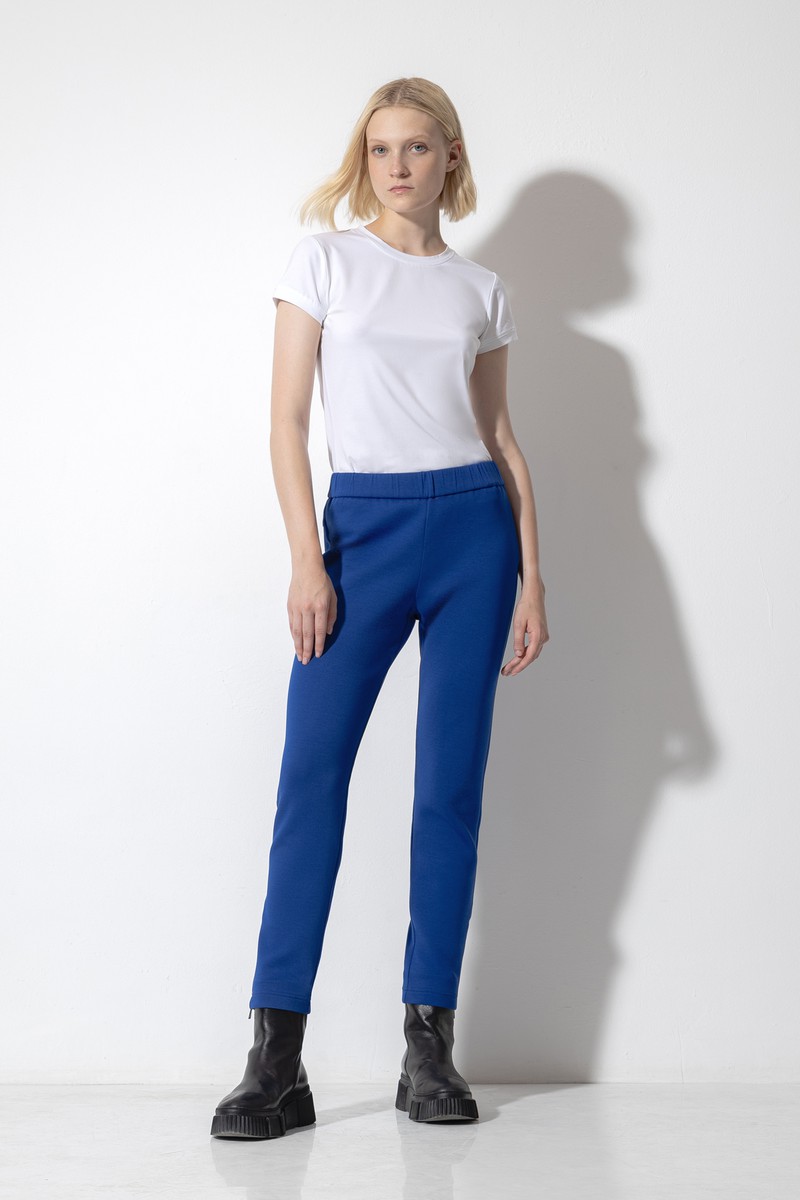 Trousers female БРЮКИ ЖЕНСКИЕ VASSA CODE Синий