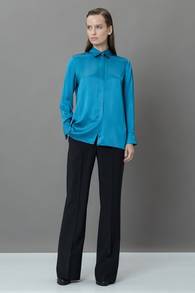Рубашка VASSA&Co, пол female, цвет голубой
