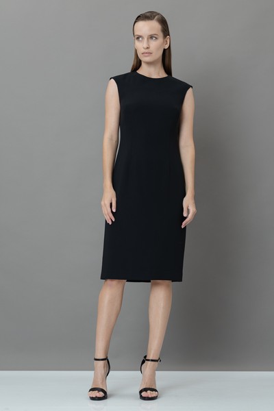 Платье-футляр VASSA&Co, пол женский, цвет черный