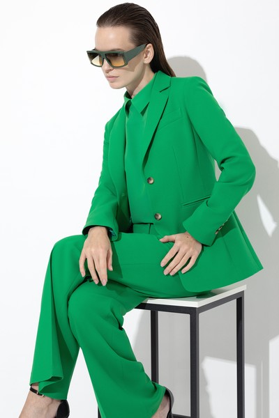 Жакет VASSA&Co, пол женский, цвет зеленый