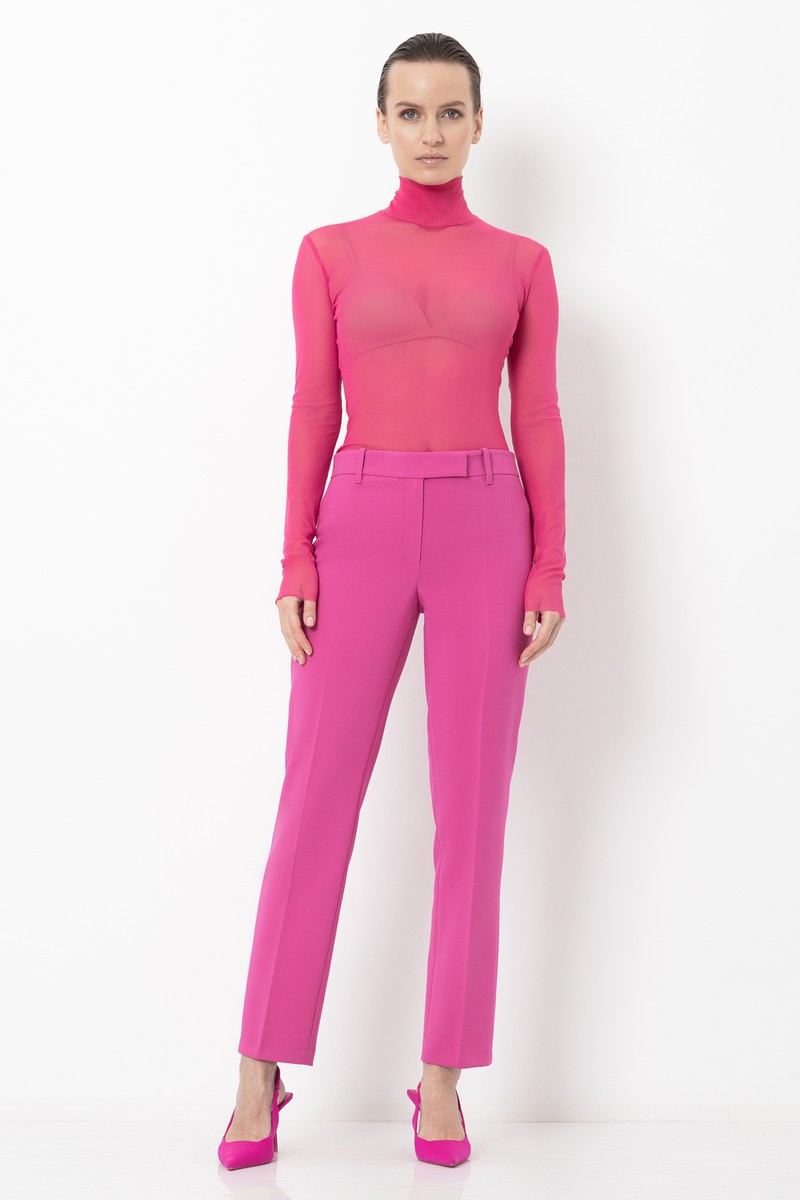 Trousers female БРЮКИ VASSA&Co Pink