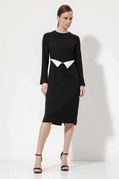 Платье-футляр VASSA&Co, пол female, цвет black