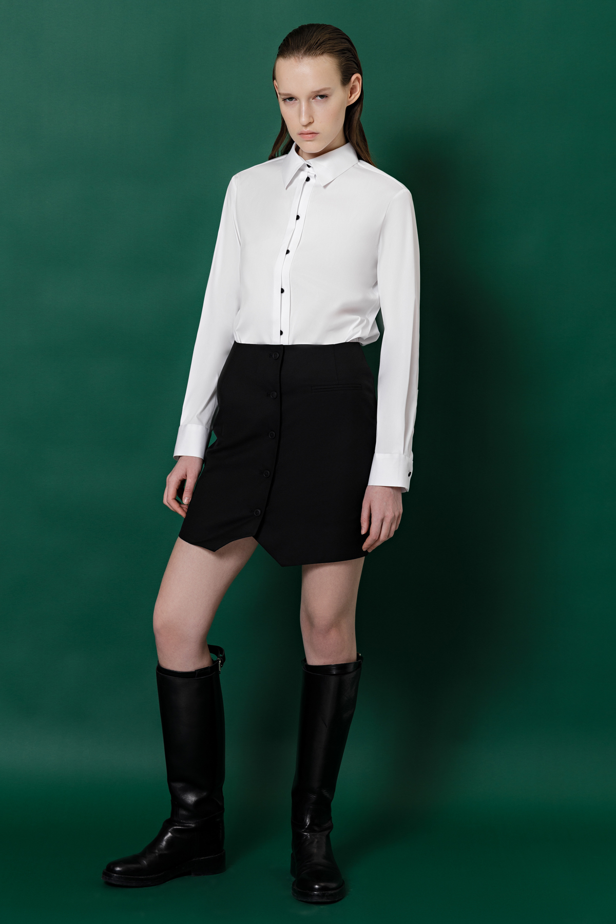 Skirt female ЮБКА VASSA&Co Black