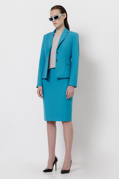 Skirt VASSA&Co, пол female, цвет голубой