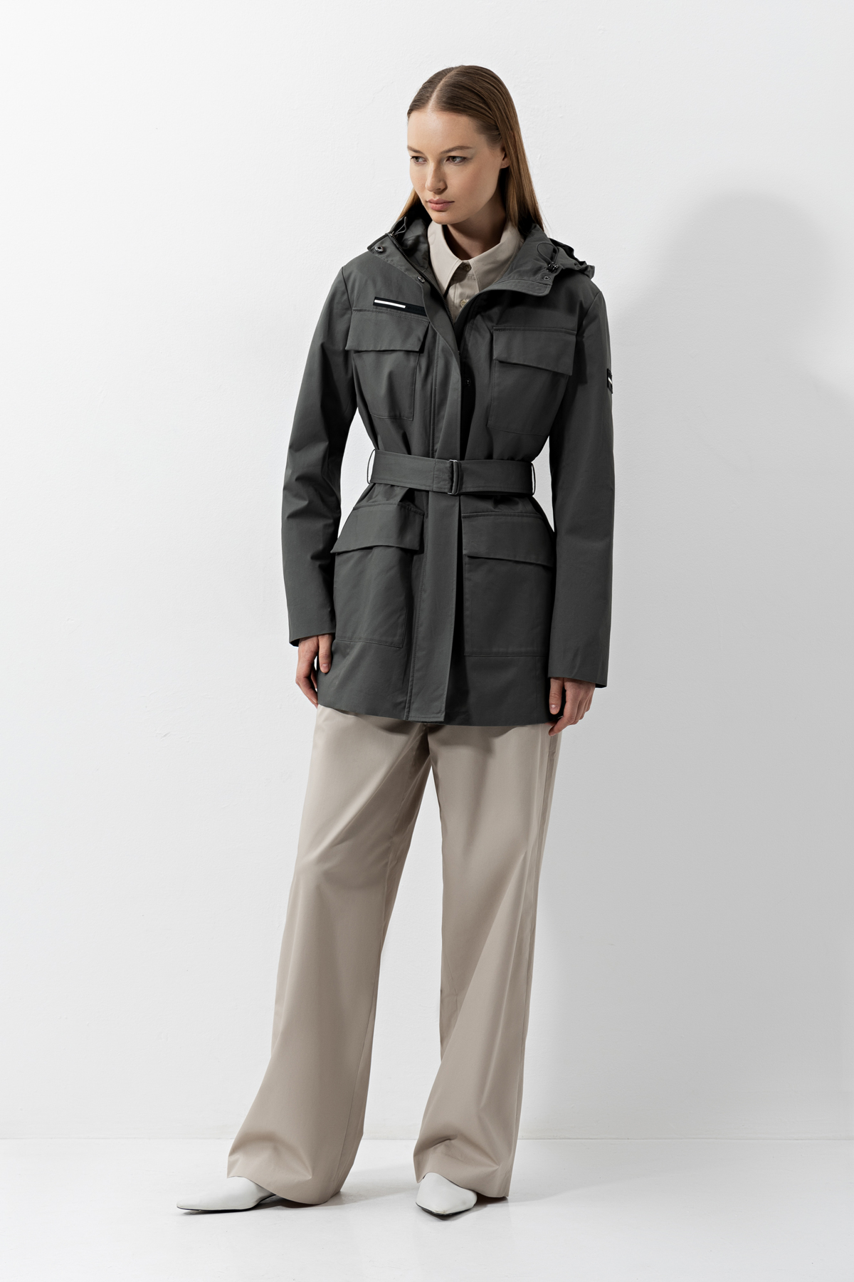 Jacket female КУРТКА ЖЕНСКАЯ VASSA CODE Серый