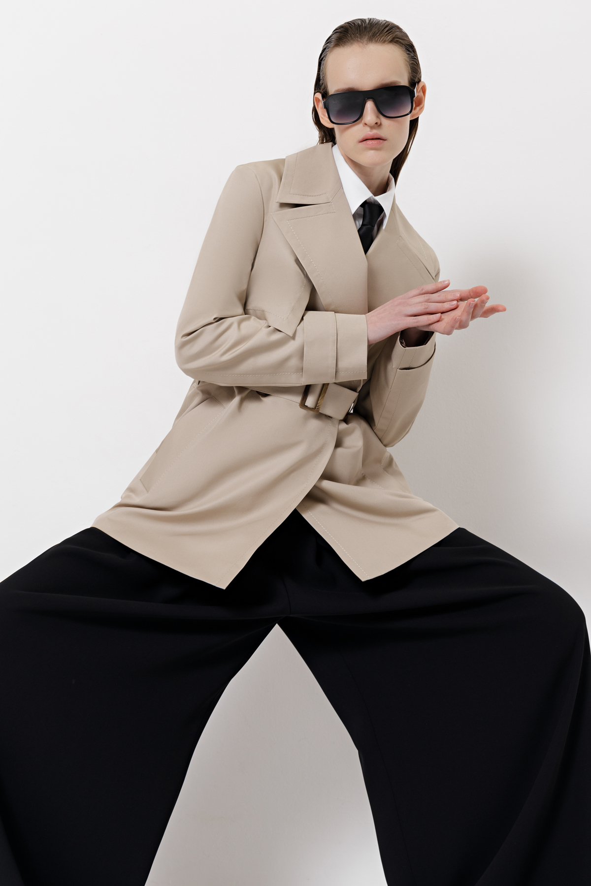 Trench coat female КУРТКА VASSA&Co Бежевый