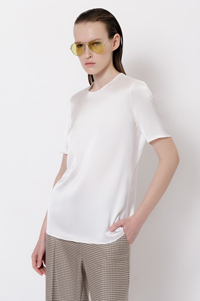 Базовая блузка VASSA&Co, пол женский, цвет белый