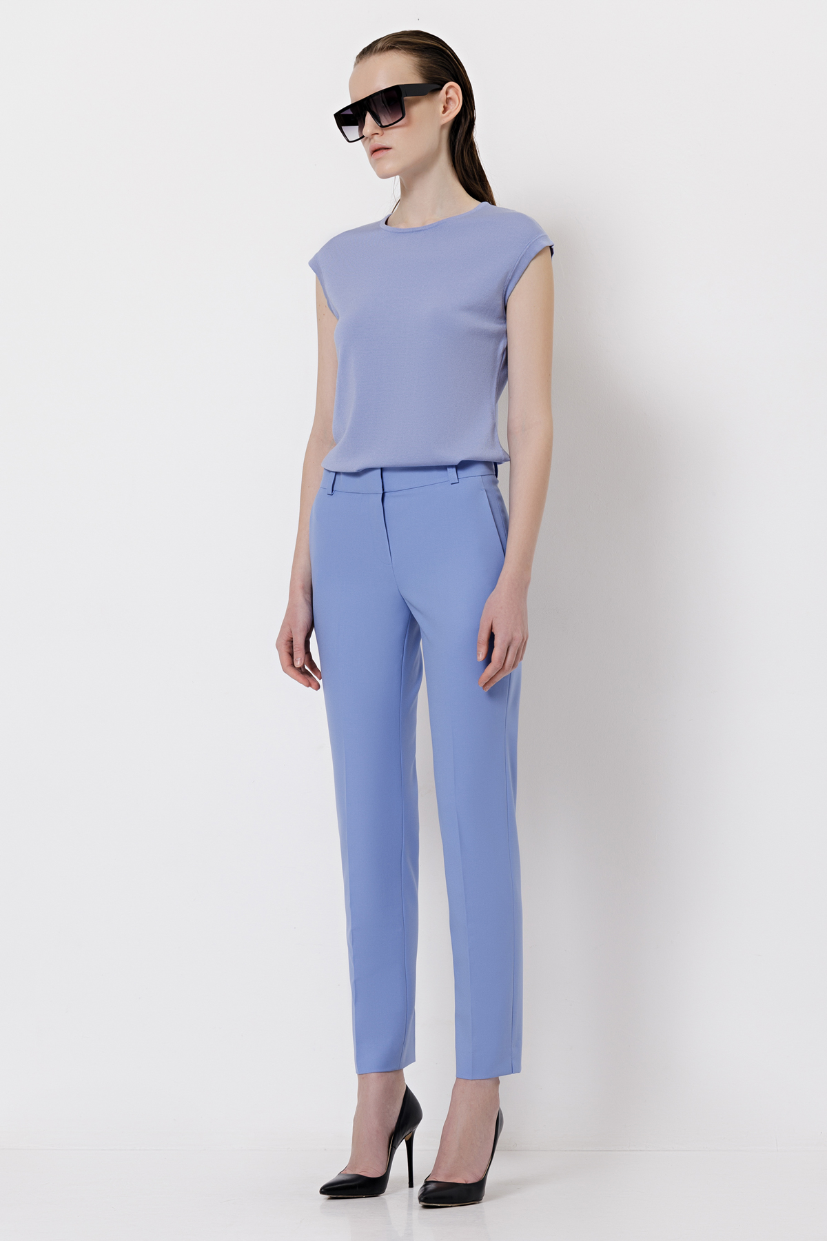 Trousers female БРЮКИ VASSA&Co Violet