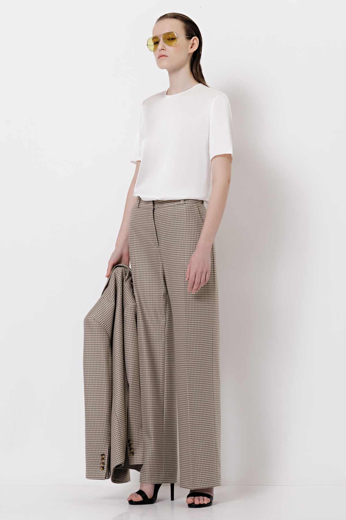 Trousers female БРЮКИ VASSA&Co Серый