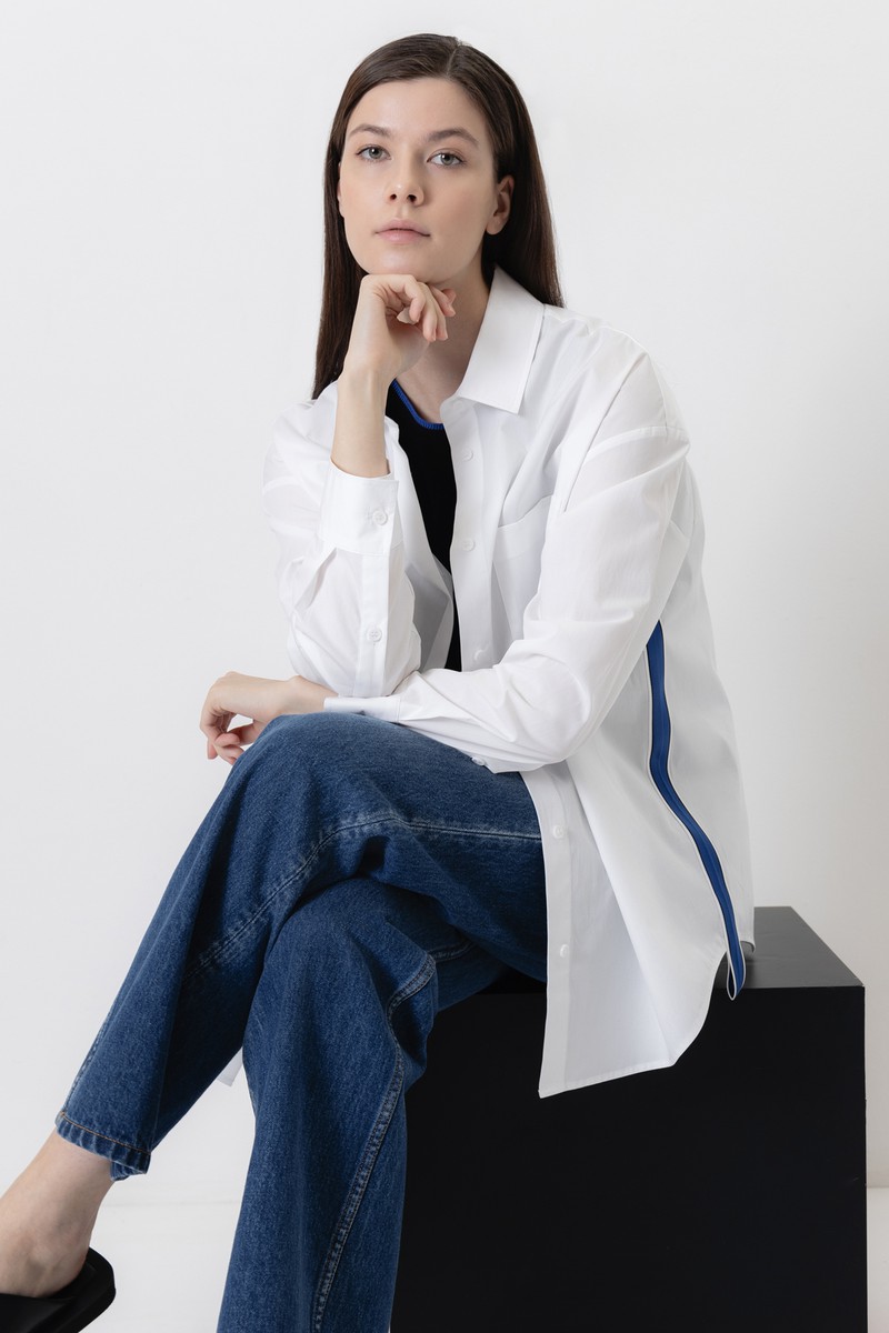 Blouse female БЛУЗКА ЖЕНСКАЯ VASSA CODE White
