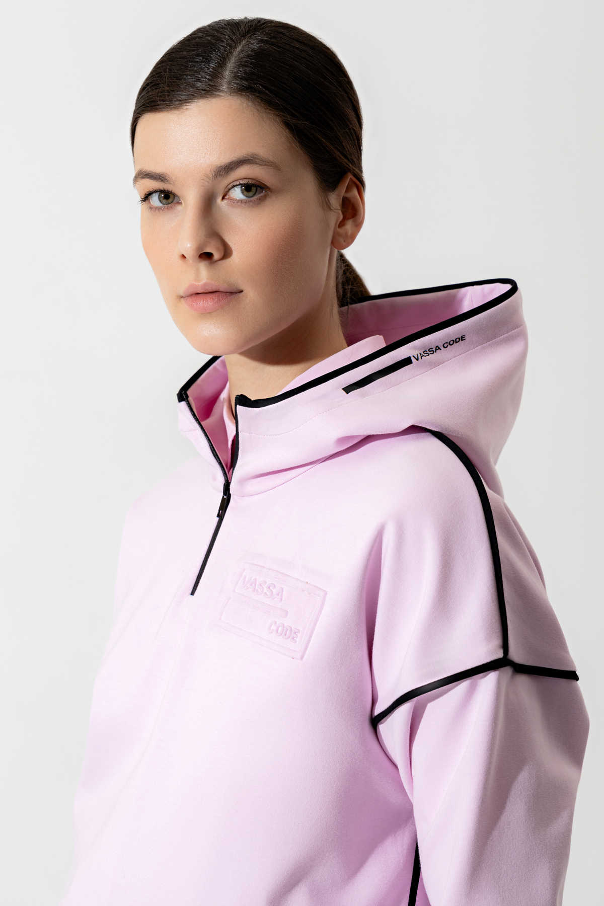 Sweatshirt female ДЖЕМПЕР ЖЕНСКИЙ VASSA CODE Pink