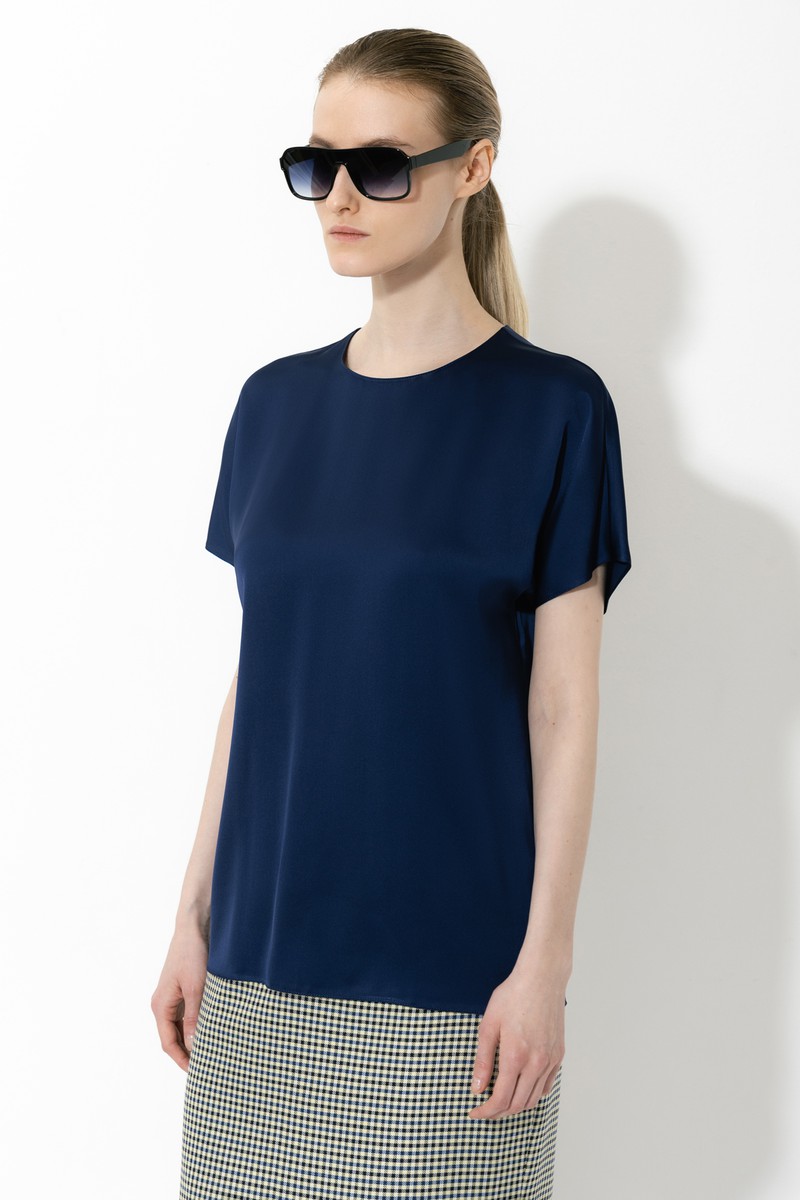 Blouse female БЛУЗКА VASSA&Co Синий