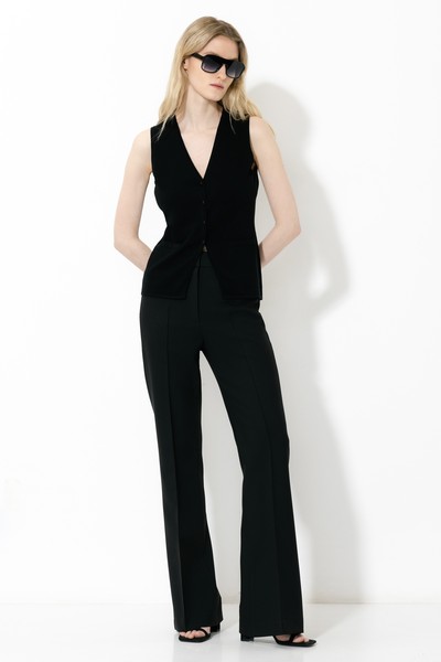 Брюки VASSA&Co, пол женский, цвет черный